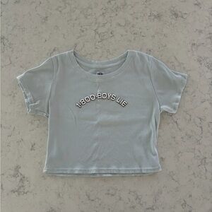 Boys Lie Crop Top